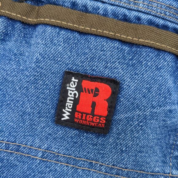 Wrangler Men's Riggs Workwear Carpenter Jeans Blue Size 38x32 Hammer Loop Cotton - Picture 6 of 15